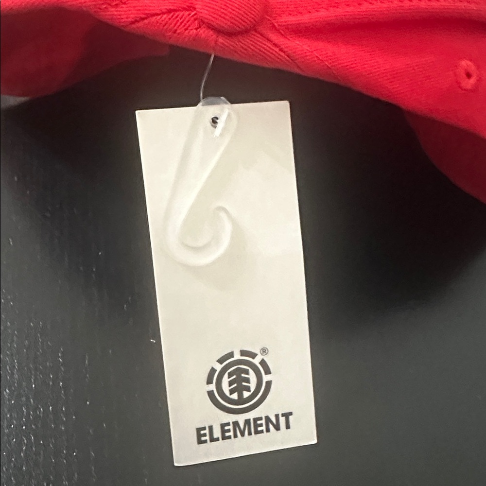Element Red Baseball Cap with Circular Tree Logo - Picture 3 of 6